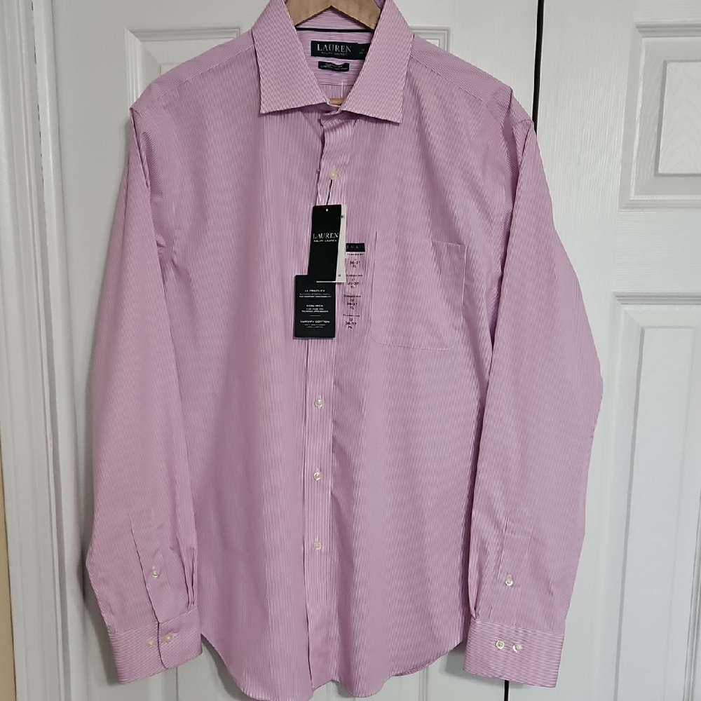 Ralph Lauren Men's Light Pink Dress Shirt